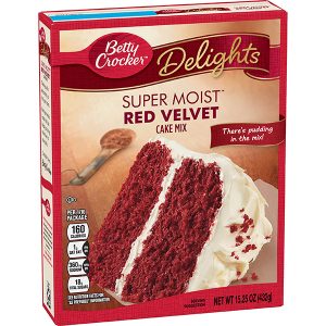 Betty Croker Velvet cake mix