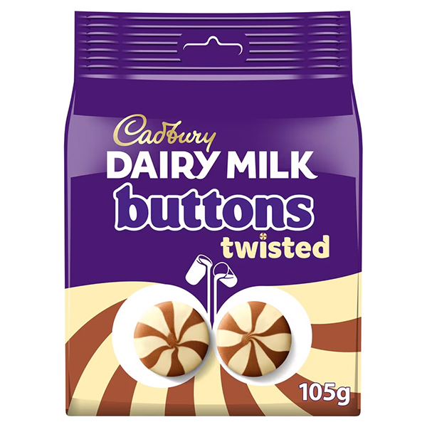 Dairy milk twisted buttons
